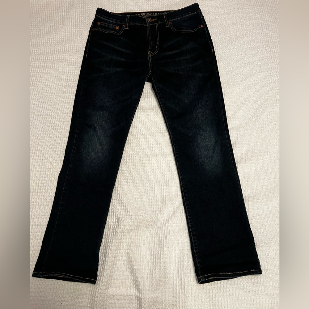 American eagle blue jeans slim straight 31x30